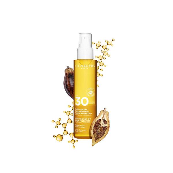 Clarins - Glowing Sun Oil High Protection SPF30 Water Resistant - 150ml