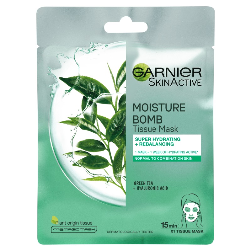 [6134287] Garnier - Tissue Mask - Green Tea - 28g