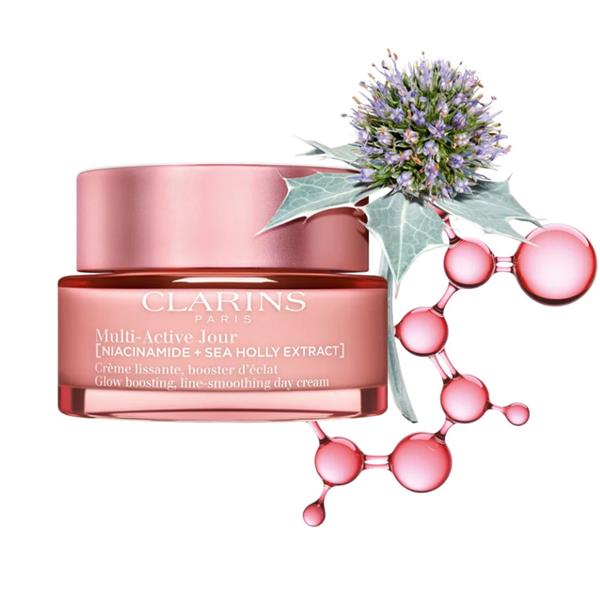 [6339249] Clarins - Multi-Active Niacinamide And Sea Holly Extract Glow Boosting Smoothing Day Cream - All Skin Types - 50ml